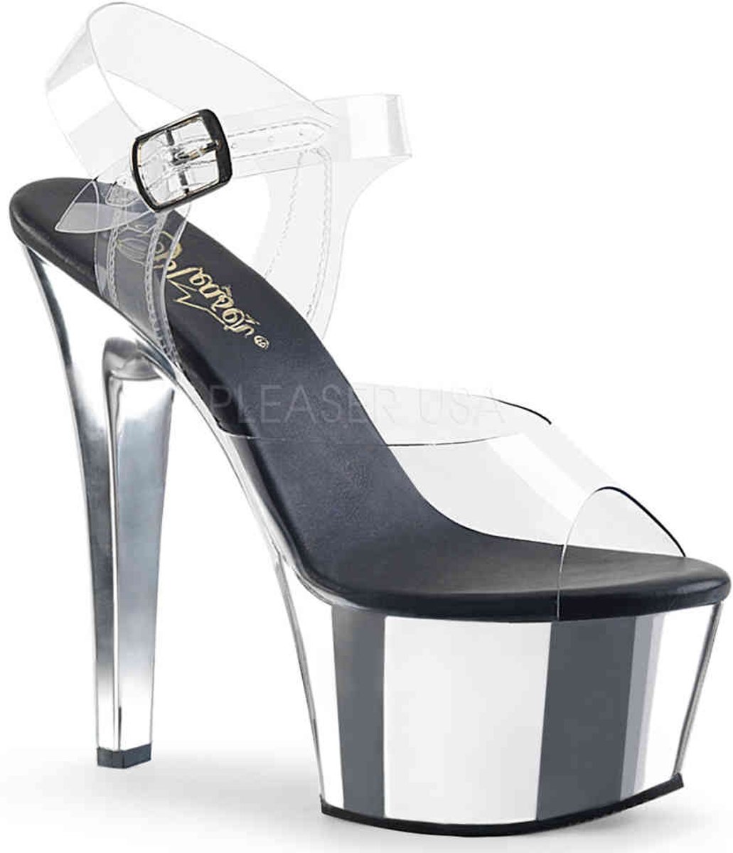 EU 36 = US 6 | ASPIRE-608 | 6 Heel, 2 1/4 PF Ankle Strap Sandal